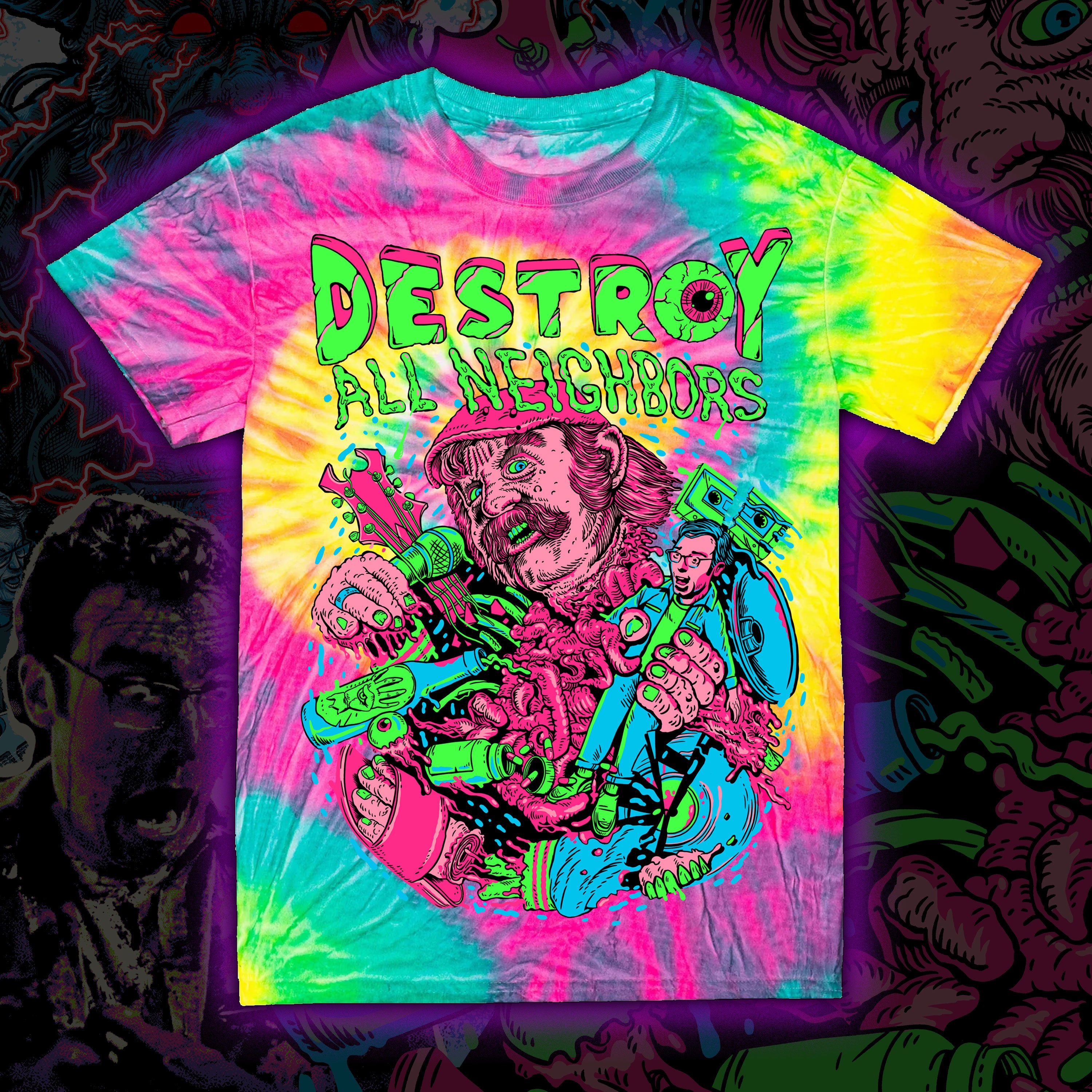 Destroy All Neighbors “You Decapitated Me” Tie dye