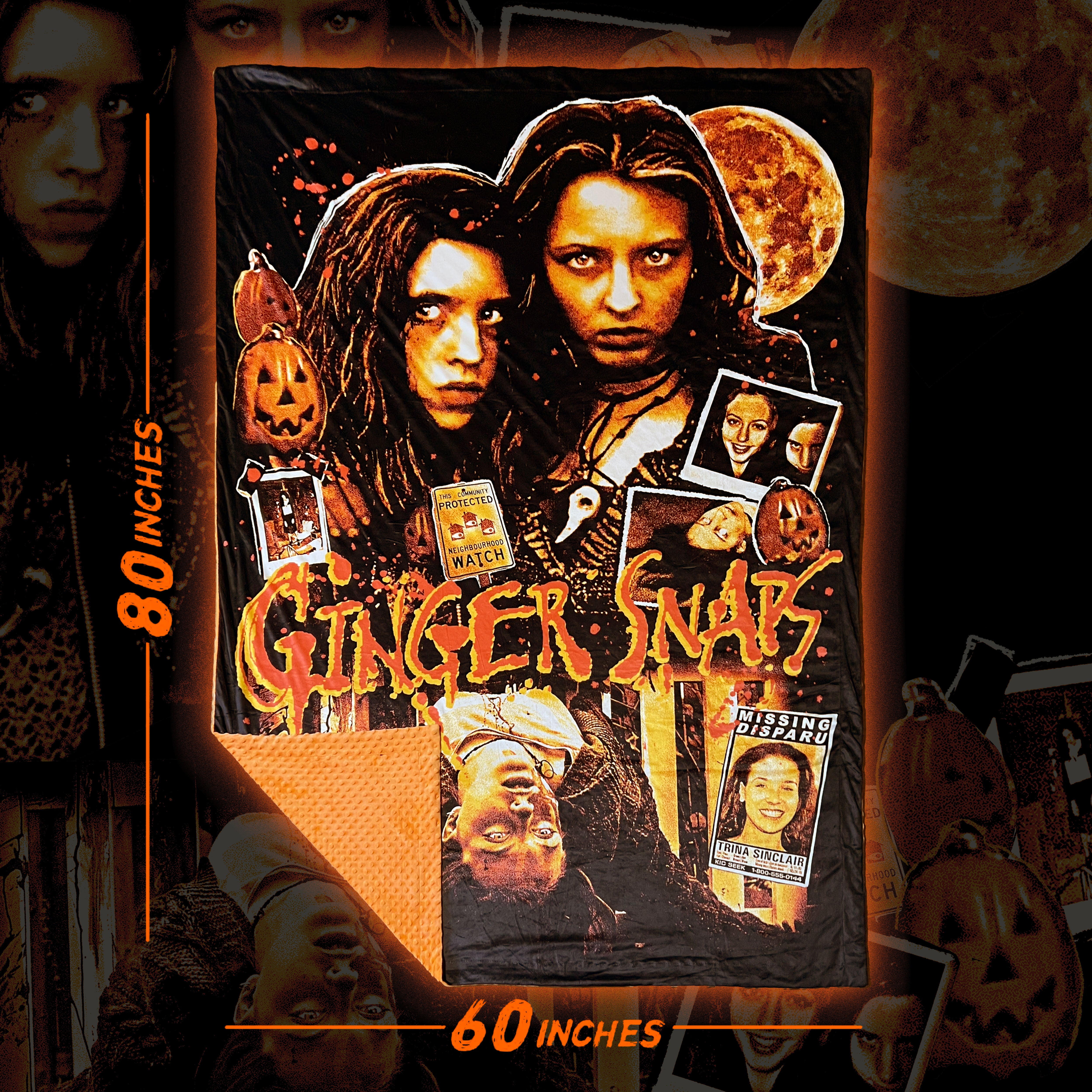 PRE-ORDER: Ginger Snaps - 60" x 80" Fleece Blanket