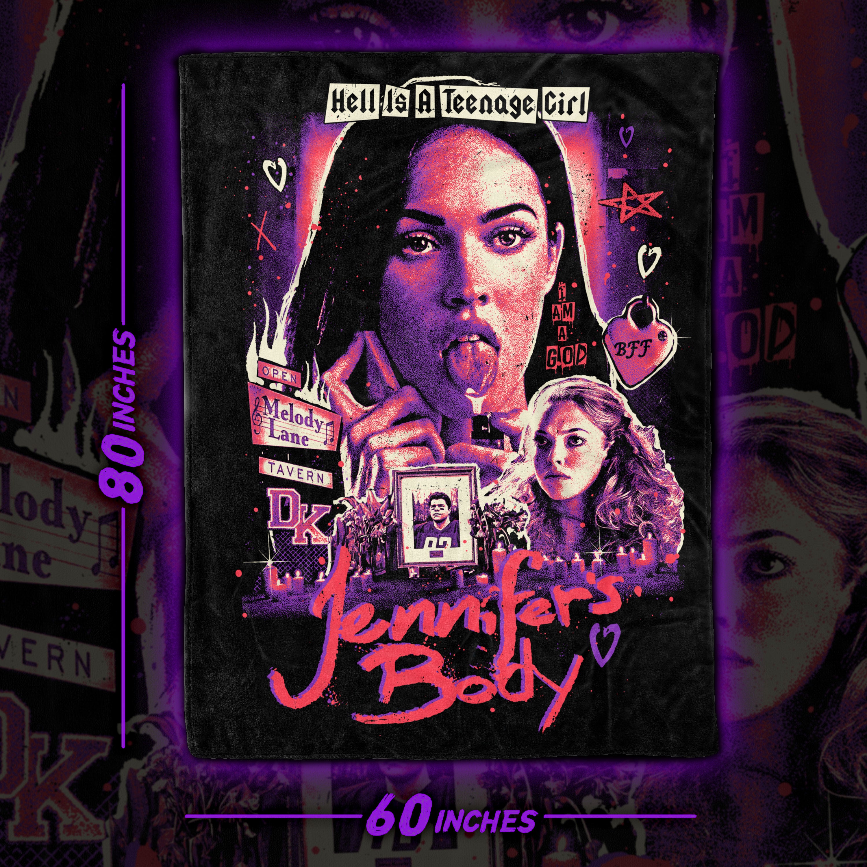 Jennifer's Body - 60" x 80" Fleece Blanket