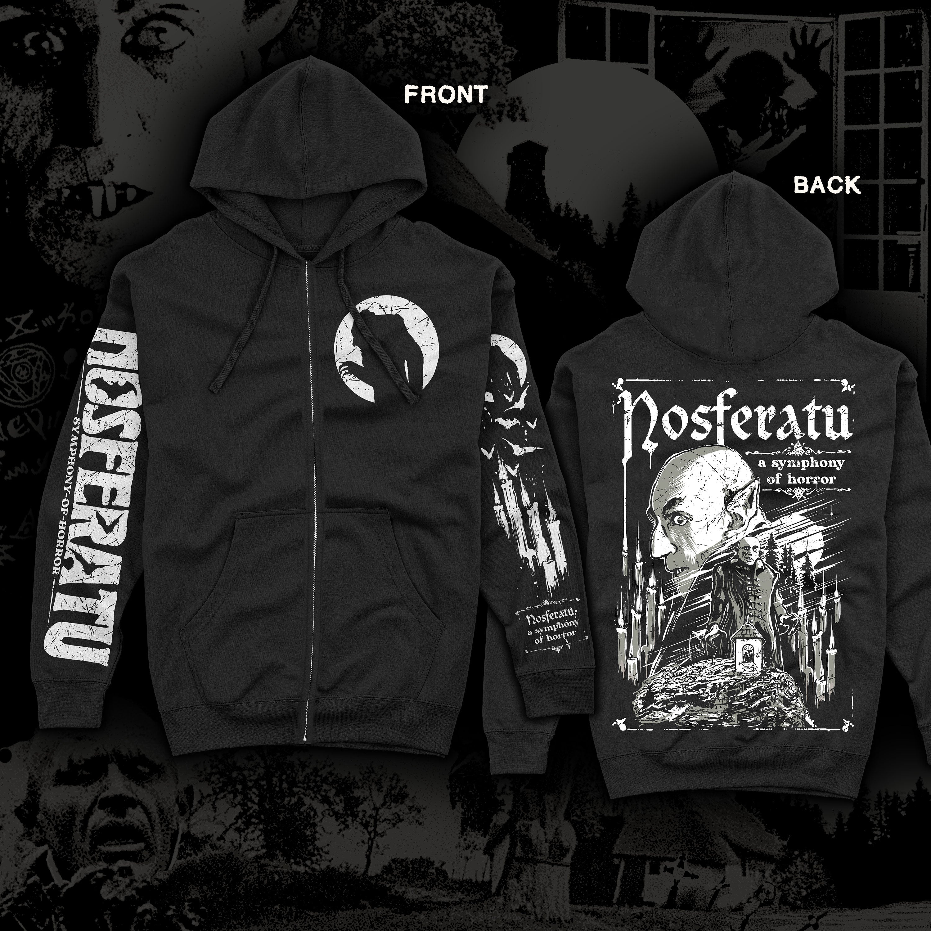 Nosferatu “A Symphony of Horror” Zip Up hoodie