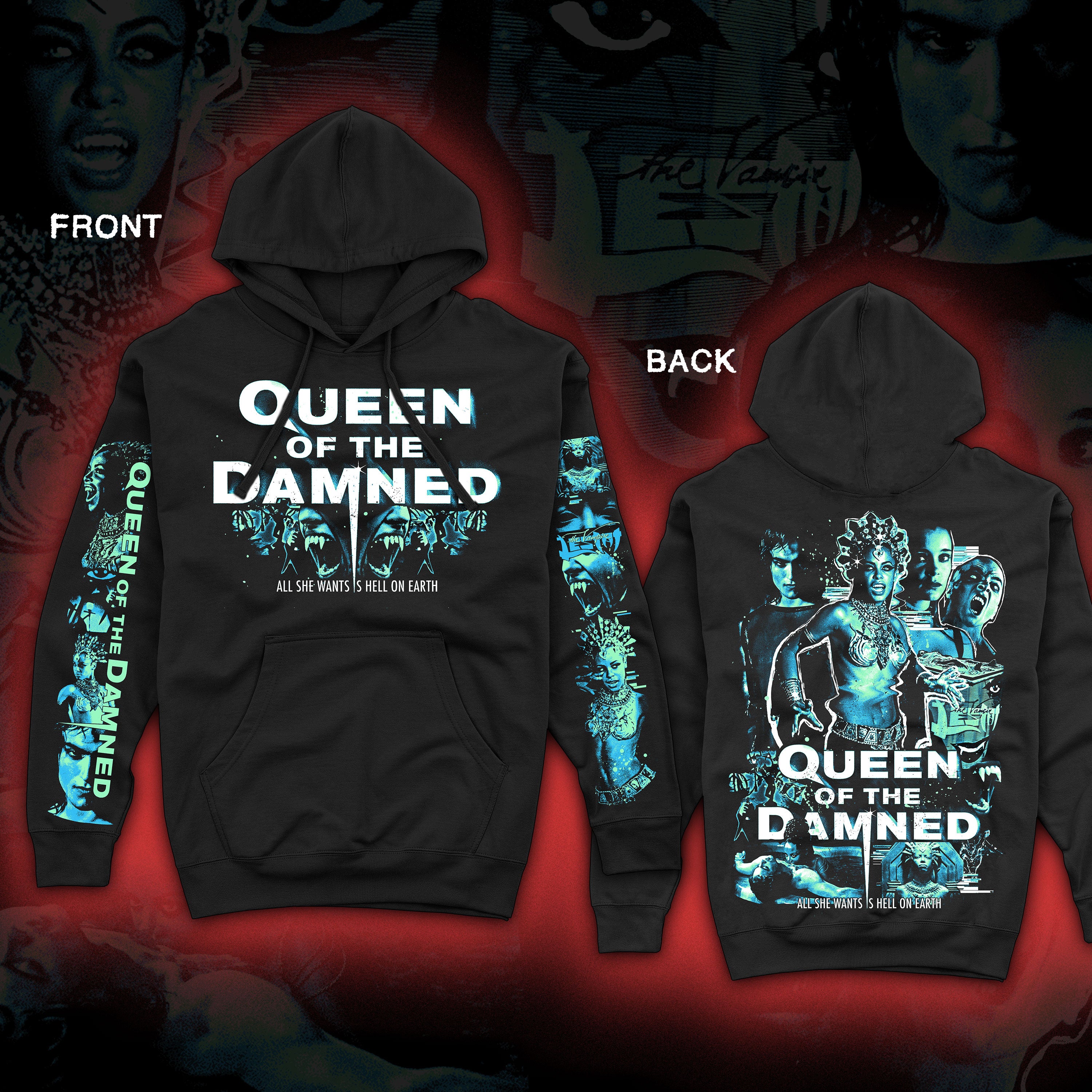 PRE-ORDER: Queen of the Damned – Pullover hoodie