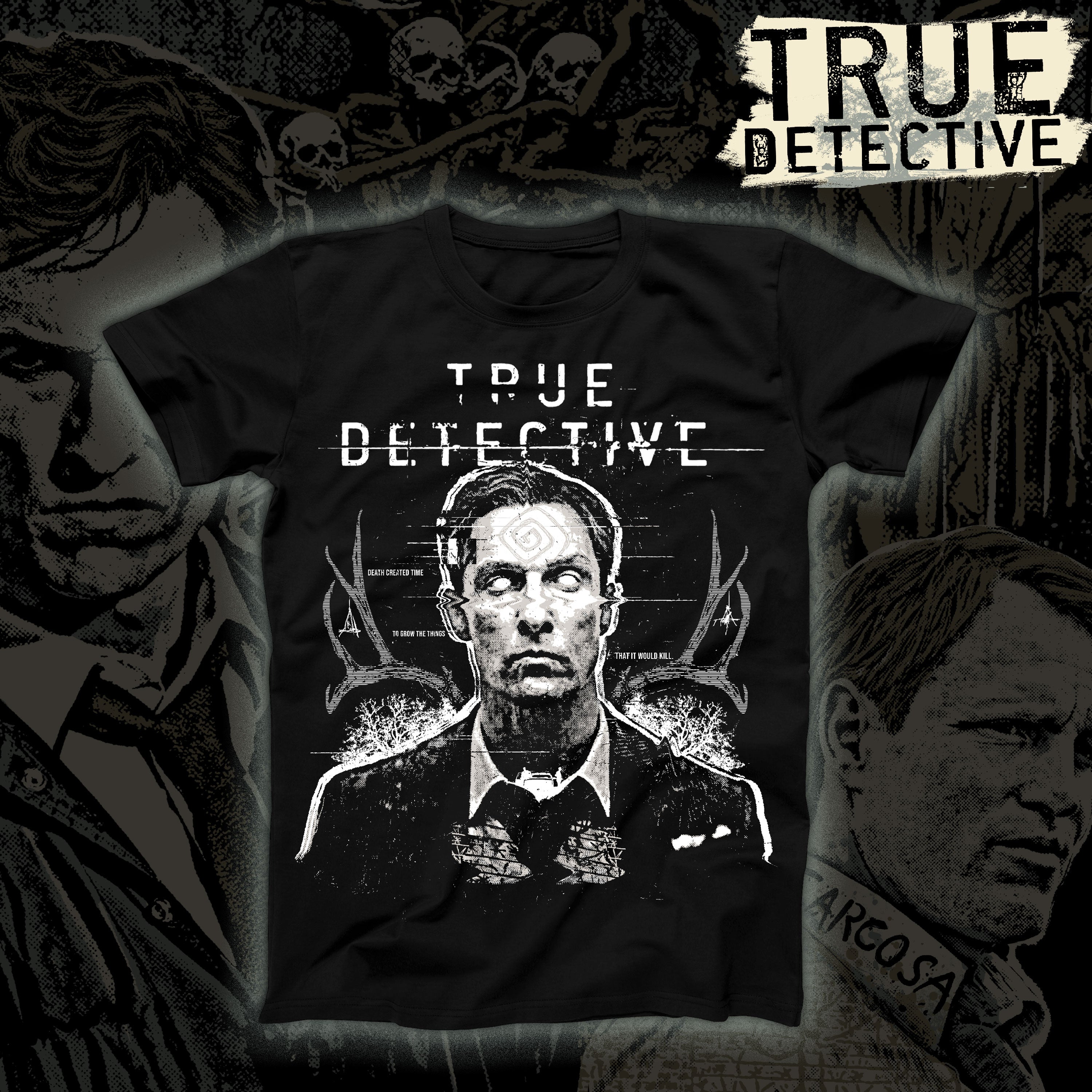 True Detective "The Terrible and Secret Fate of All Life" Regular tee